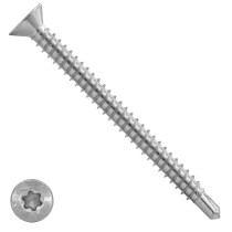 Bohrschrauben Edelstahl C1 4,8x100mm Senkkopf TORX DIN7504-P 100 Stück