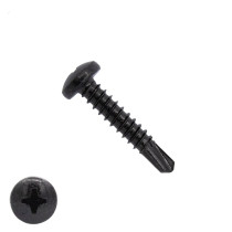 Bohrschrauben Schwarz verzinkt 4,8x32mm Linsenkopf philips DIN7504-P 200 Stück