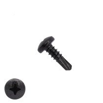 Bohrschrauben Schwarz verzinkt 4,2x13mm Linsenkopf philips DIN7504-N 200 Stück