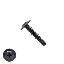 Bohrschrauben Schwarz verzinkt 4,2x16mm Linsenflanschkopf philips DIN7504-P 200 Stück