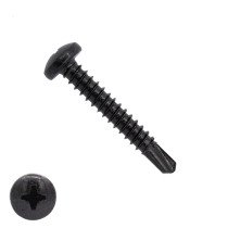 Bohrschrauben Schwarz verzinkt 4,2x38mm Linsenkopf philips DIN7504-P 200 Stück