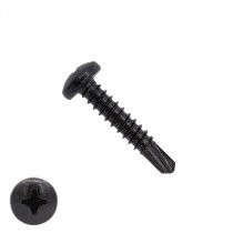 Bohrschrauben Schwarz verzinkt 4,8x32mm Linsenkopf philips DIN7504-P 200 Stück