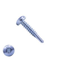 Bohrschrauben verzinkt 4,8x32mm Linsenkopf squaredrive DIN7504-V 200 Stück