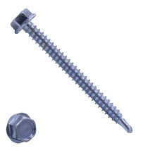 Bohrschrauben verzinkt 6,3x75mm Sechskantkopf DIN7504-K 200 Stück