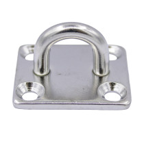 Decksplatte eckig 35x30mm Edelstahl A2 1 Stück