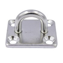 Decksplatte eckig 40x35mm Edelstahl A2 1 Stück