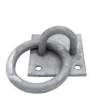 Decksplatte ecking mit Ring 55x55mm feuerverzinkt 1 Stück
