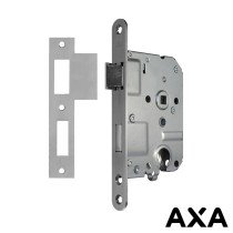 Doppelschloss PZ55 Frontplatte Edelstahl inkl. Schließplatte AXA
