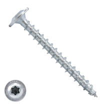 Dynaplus Holzbauschrauben 5x70mm verzinkt Tellerkopf mit Cut-Spitze TORX 200 Stück