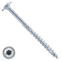 Dynaplus Holzbauschrauben 8x180mm Teilgewinde verzinkt Tellerkopf mit Cut-Spitze TORX 50 Stück