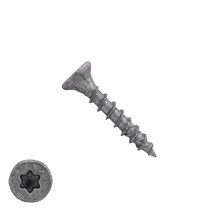 Dynaplus Spanplattenschrauben 3,5x25mm AR-Coating Grau Senkkopf TORX 200 Stück