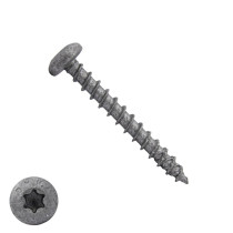 Dynaplus Spanplattenschrauben 4x35mm AR-Coating Grau Linsenkopf TORX 200 Stück