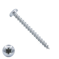 Dynaplus Spanplattenschrauben 5x50mm verzinkt Linsenkopf TORX 200 Stück