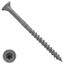 Dynaplus Spanplattenschrauben 5x90mm Teilgewinde AR-Coating Grau Senkkopf TORX 200 Stück