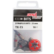 Dynaplus bit TORX-15 ROT 25mm 10 Stück