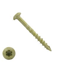 Dynaplus Fassadenschrauben 4x40mm Teilgewinde AR-Coating Bronze Linsenkopf TORX 200 Stück