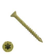 Dynaplus Glasleistenschrauben 3,5x40mm Teilgewinde AR-Coating Bronze Senkkopf TORX 200 Stück