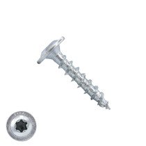 Dynaplus Holzbauschrauben 6x30mm verzinkt Tellerkopf mit Cut-Spitze TORX 200 Stück