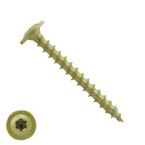 Dynaplus Holzbauschrauben 6x50mm AR-Coating Bronze Tellerkopf mit Cut-Spitze TORX 100 Stück