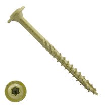 Dynaplus Holzbauschrauben 6x80mm Teilgewinde AR-Coating Bronze Tellerkopf mit Cut-Spitze TORX 50 Stück