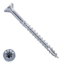 Dynaplus Holzbauschrauben 6x80mm Teilgewinde verzinkt Senkkopf mit Cut-Spitze TORX 100 Stück