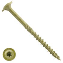 Dynaplus Holzbauschrauben 8x120mm Teilgewinde AR-Coating Bronze Tellerkopf mit Cut-Spitze TORX 50 Stück