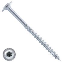 Dynaplus Holzbauschrauben 8x180mm Teilgewinde verzinkt Tellerkopf mit Cut-Spitze TORX 50 Stück