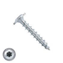 Dynaplus Holzbauschrauben 8x40mm verzinkt Tellerkopf mit Cut-Spitze TORX 100 Stück