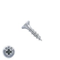 Dynaplus Spanplattenschrauben 3,5x12mm verzinkt Senkkopf POZI 200 Stück