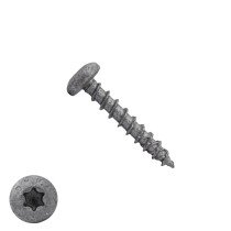 Dynaplus Spanplattenschrauben 4,5x25mm AR-Coating Grau Linsenkopf TORX 200 Stück