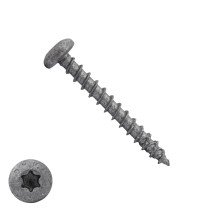 Dynaplus Spanplattenschrauben 4x40mm AR-Coating Grau Linsenkopf TORX 200 Stück
