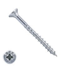 Dynaplus Spanplattenschrauben 4x60mm Teilgewinde verzinkt Senkkopf POZI 200 Stück