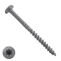 Dynaplus Spanplattenschrauben 5x70mm Teilgewinde AR-Coating Grau Linsenkopf TORX 200 Stück