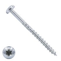 Dynaplus Spanplattenschrauben 6x80mm Teilgewinde verzinkt Linsenkopf TORX 100 Stück