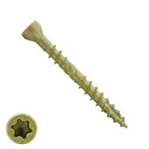 Dynaplus Terrassenschrauben 5x60mm Teilgewinde AR-Coating Bronze Fräskopf mit Cut-Spitze TORX 200 Stück