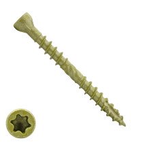 Dynaplus Terrassenschrauben 5x80mm Teilgewinde AR-Coating Bronze Fräskopf mit Cut-Spitze TORX 200 Stück