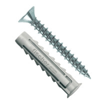 fischer Dübel SX 8x40 S/20 mit Schrauben 5x55mm 50 Stück