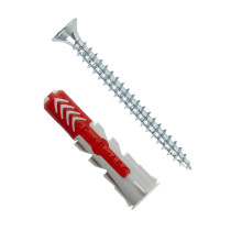 fischer Duopower Dübel 8x40 S mit Schrauben 50 Stück