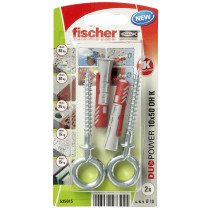 fischer Duopower Dübel 10x50 OH K mit Ösenhaken 2 Stück