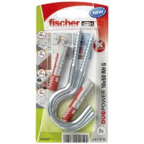 fischer Duopower Dübel 10x50 RH G mit große Rundhaken 2 Stück