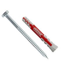 fischer Duopower Dübel 10x80 S mit Schlüsselschrauben 10 Stück