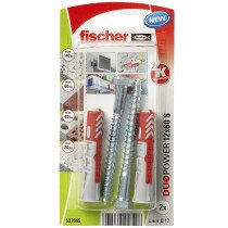fischer Duopower Dübel 12x60 S mit Schlüsselschrauben 2 Stück