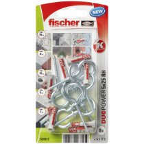 fischer Duopower Dübel 5x25 RH K mit Rundhaken 8 Stück