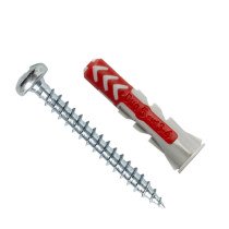 fischer Duopower Dübel 5x25 S PH mit Linsenkopfschrauben 50 Stück