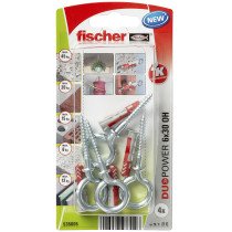 fischer Duopower Dübel 6x30 OH K mit Ösenhaken 4 Stück
