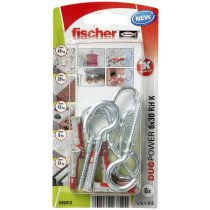 fischer Duopower Dübel 6x30 RH K mit Rundhaken 6 Stück
