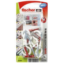 fischer Duopower Dübel 6x30 RH N mit nylon Rundhaken 6 Stück