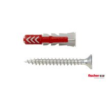 fischer Duopower Dübel 6x30 S mit Schrauben 50 Stück