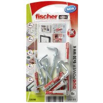 fischer Duopower Dübel 6x30 WH K mit Winkelhaken 6 Stück