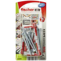 fischer Duopower Dübel 8x40 S K mit Schrauben 8 Stück